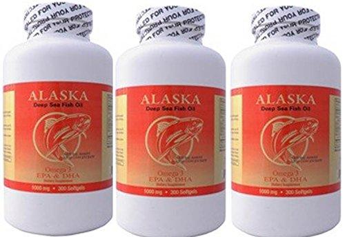 NCB 3 X 300 Alaska Deep Sea Omega-3 Fish Oil =900Caps, EPA/DHA, FRESH , New Item Good Product !!