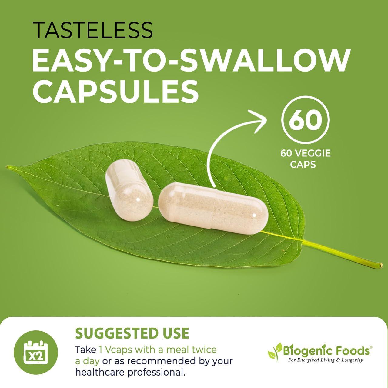 Biogenic Foods Methylectric B-50 Complex - Methylated B1 - B20 Multi-Vitamin and Fulvic Minerals, Veggie Caps