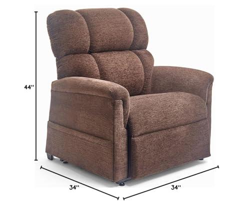 Golden Technologies Golden Technologies Comforter Series PR-531-LAR Large PR531 375 lb. Weight Capacity 3 Position Power Lift Chair Recliner - Bittersweet Dark Brown Fabric
