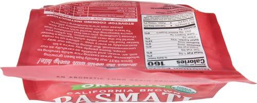 Lundberg Lundberg Basmati Rice, Organic Long Grain Brown Rice - Non-Sticky, Fluffy Aromatic Rice Grown in California, Pantry Staples, 32 Oz