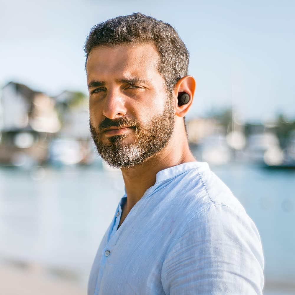 Nuheara IQbuds 2 MAX Hearing Amplifier with Personalization via IQbuds App, 7 Preset Programs, Bluetooth, Rechargeable, Active Noise Cancellation, 1 Pair of Earbuds