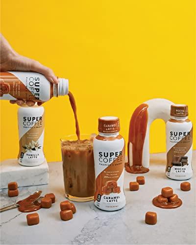 Super Coffee KITU SUPER COFFEE, Iced Keto Coffee (0g Added Sugar, 10g Protein, 70 Calories) [Caramel] 12 Fl Oz, 12 Pack | Iced Coffee, Protein Coffee, Coffee Drinks, Smart Coffee - SoyFree GlutenFree