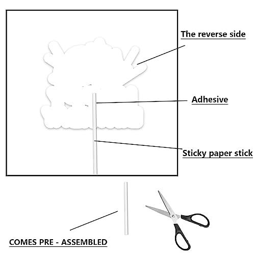 HEYUWING Colorful Glitter Star Happy Birthday 20 Cake Topper Lets Glow Crazy Party Theme Decoration Supplies Boys Girls Happy 20th Birthday Anniversary Party Decor Supplies