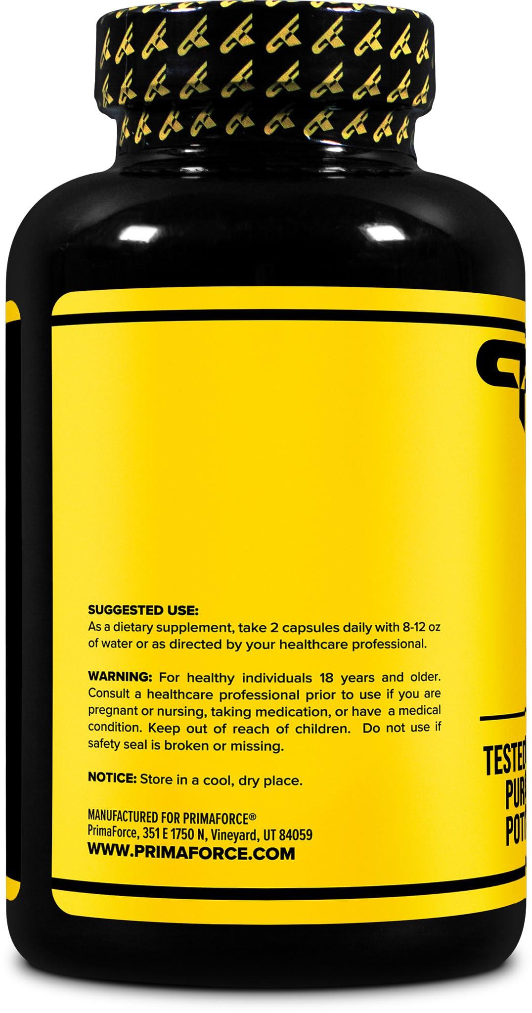 Primaforce Primaforce Fenugreek Seed Capsules (180 Capsules / 1350mg Per Serving, 2 Capsule Servings) - Premium Herbal Supplement for Men and Women, Non-GMO, Gluten Free Supplement