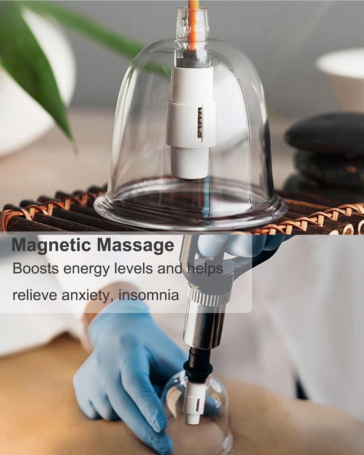 Anti Cellulite Cupping Set Massage Therapy Cups, 22 Vacuum Cups, Myofascial Releaser Professional Cupping Therapy Sets with Hand Pumps and Detailed Cupping Book, Suction Hijama Cupping Set with Portable Travel Case