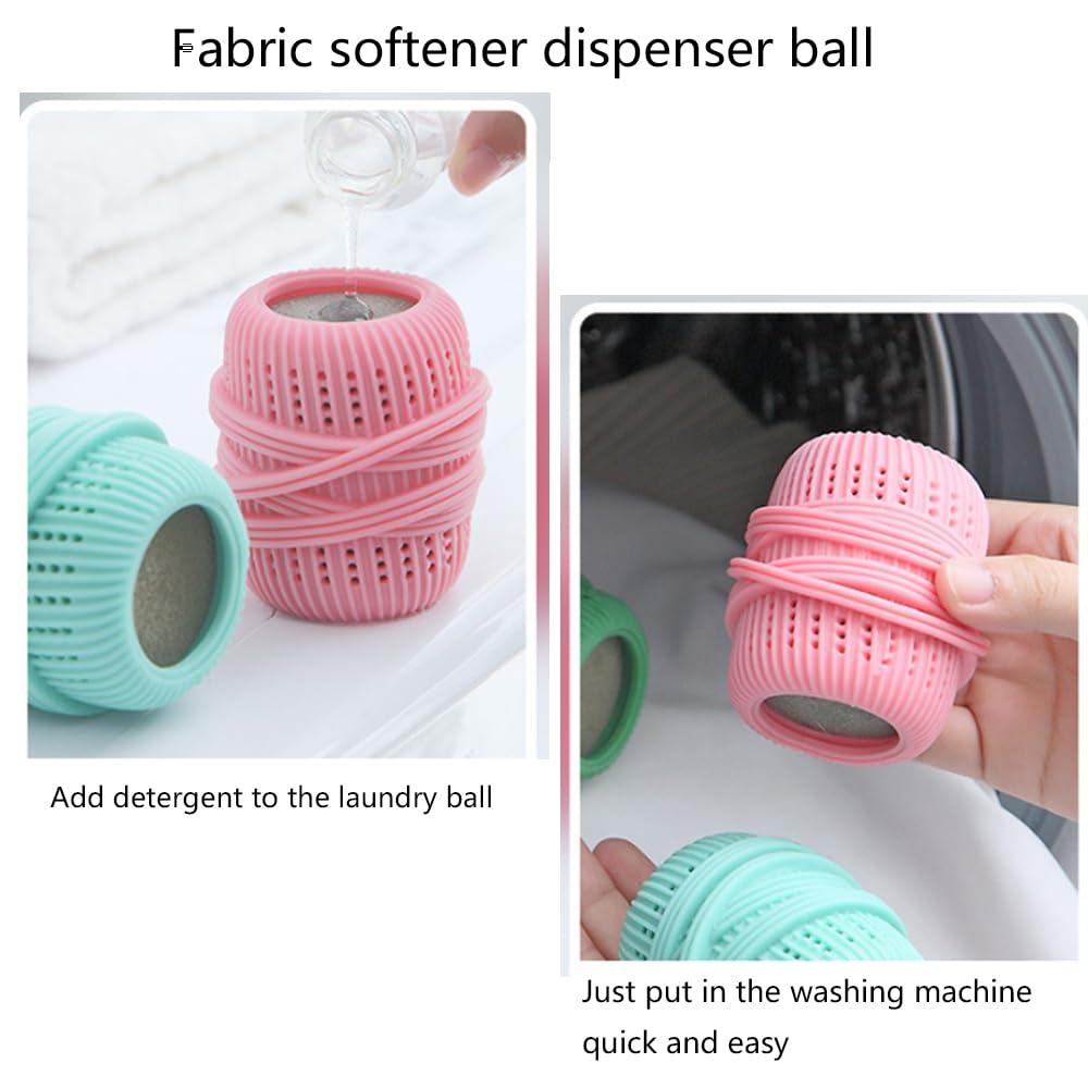 waenhasd waenhasd Washing Machine Laundry Ball, Fabric Softener Dispenser Laundry Balls, Reusable Dryer Balls, Fabric Softener Balls for Washer, Downy Ball Dispenser for Fabric Softener /2084, 3 Pcs, 21213
