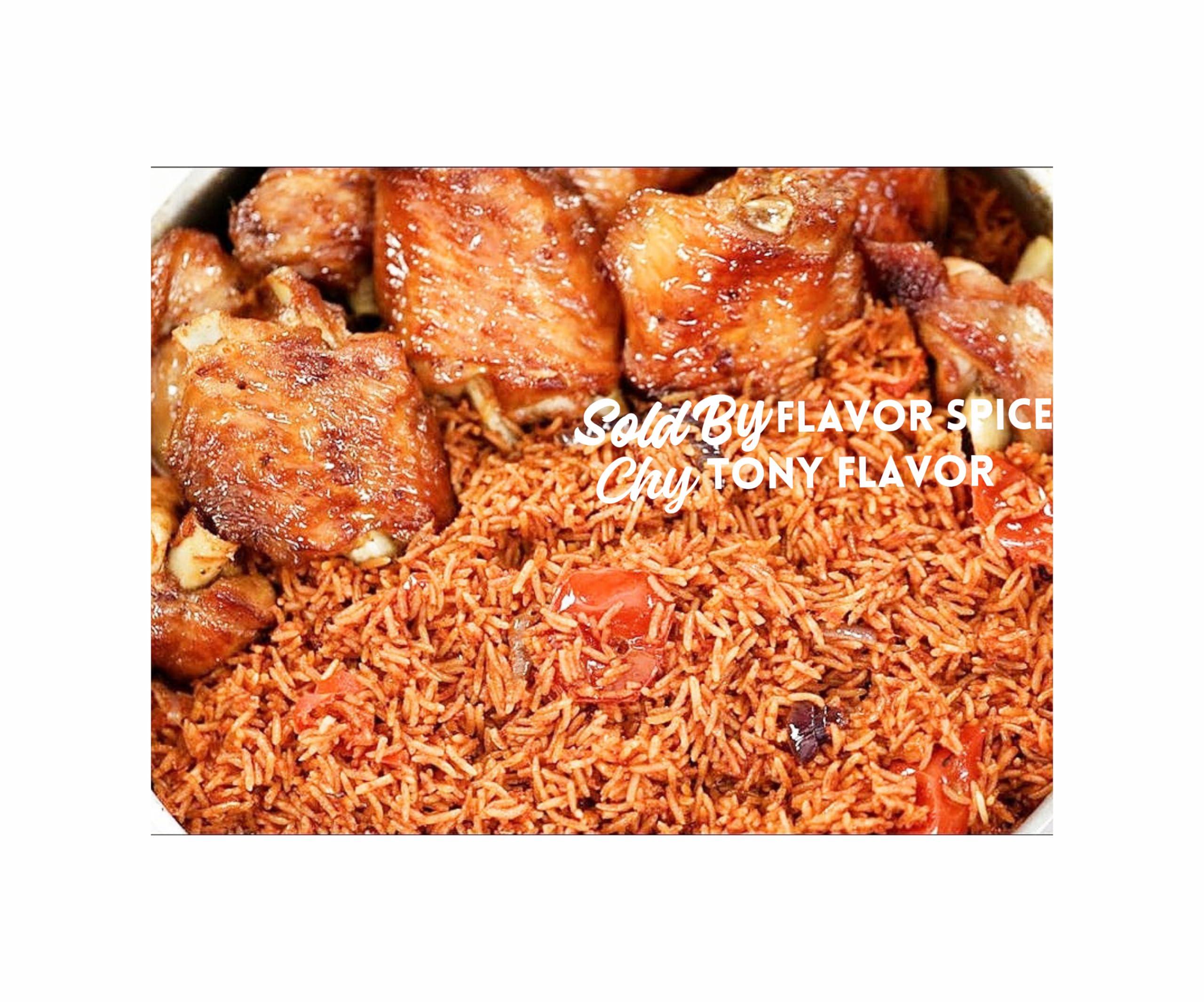 ChyTony Gino Jollof Rice Seasoning Tomato Paste 7Og(2.4oz) Pack of 5 with Jollof Rice Seasoning crafted with 100% Natural Herbs and Spices with No Additives 3.8oz (1 Pack) COMBO PACK