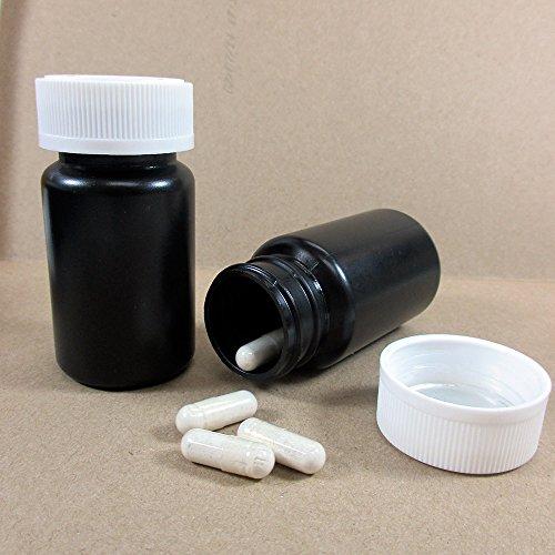 ATB 2 Empty Plastic Pill Bottles Medicine Container Vitamin Case Drug Capsule Holder