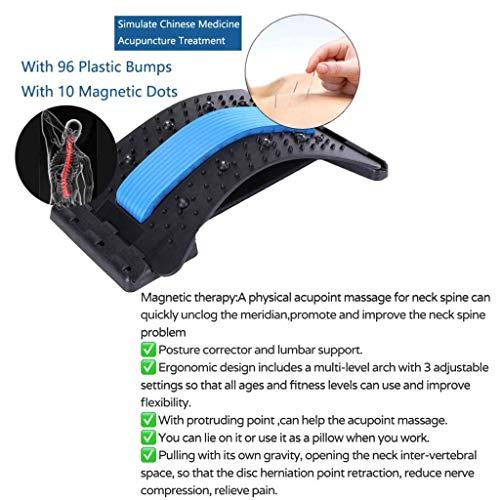 Lish Factory Neck Shoulder Massage Relaxer Neck Pillow Magic Back Massager Device Neck Support Blue