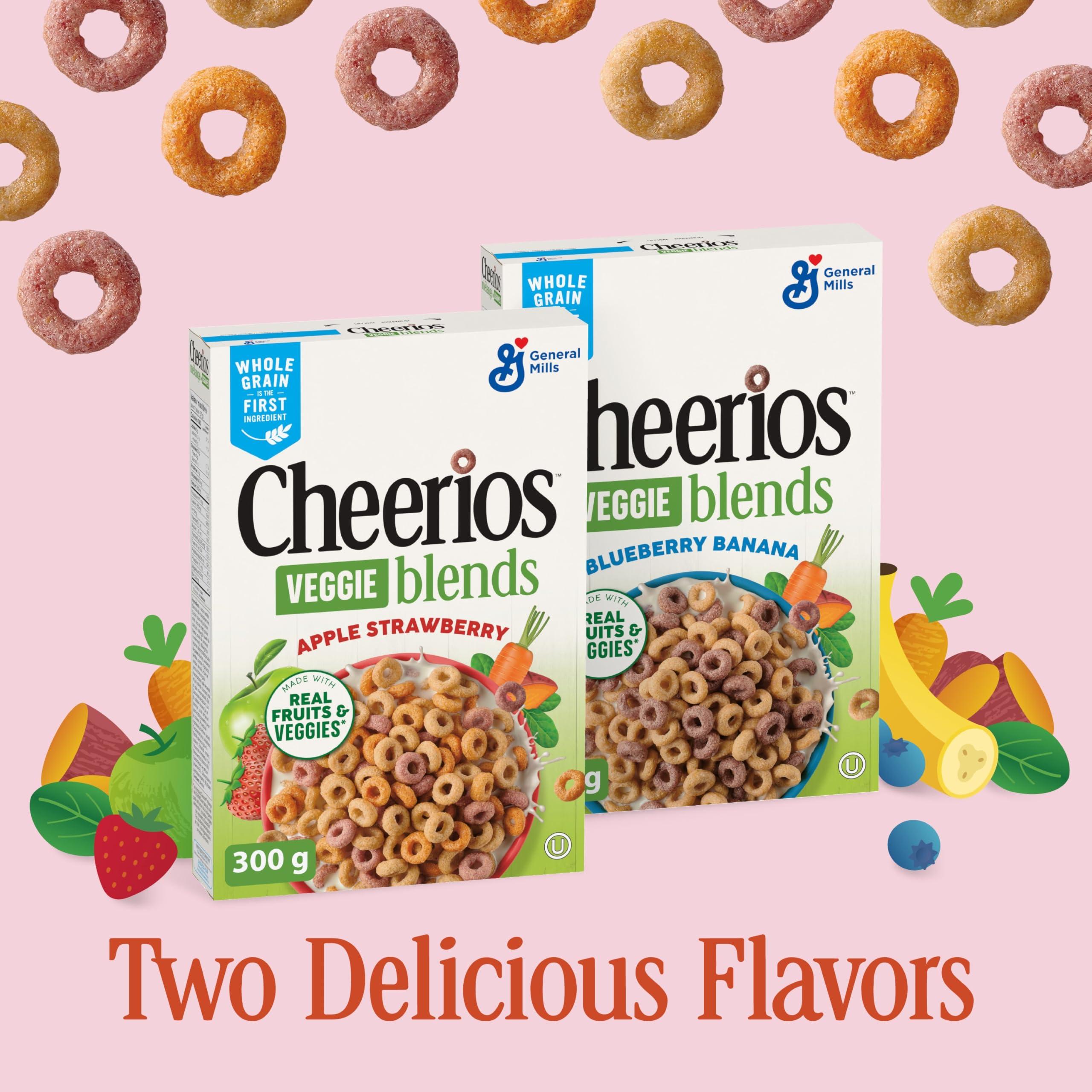 Cheerios Cheerios Veggie Blends, Apple Strawberry Cereal, 300g/10.5 oz. Box