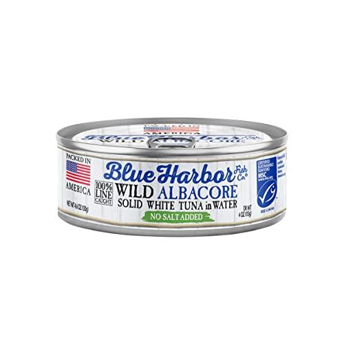 Blue Harbor Fish Co. Blue Harbor Fish Co. Wild Albacore Solid White Tuna in Water No Salt Added - 4.6 oz Can (Pack of 12)