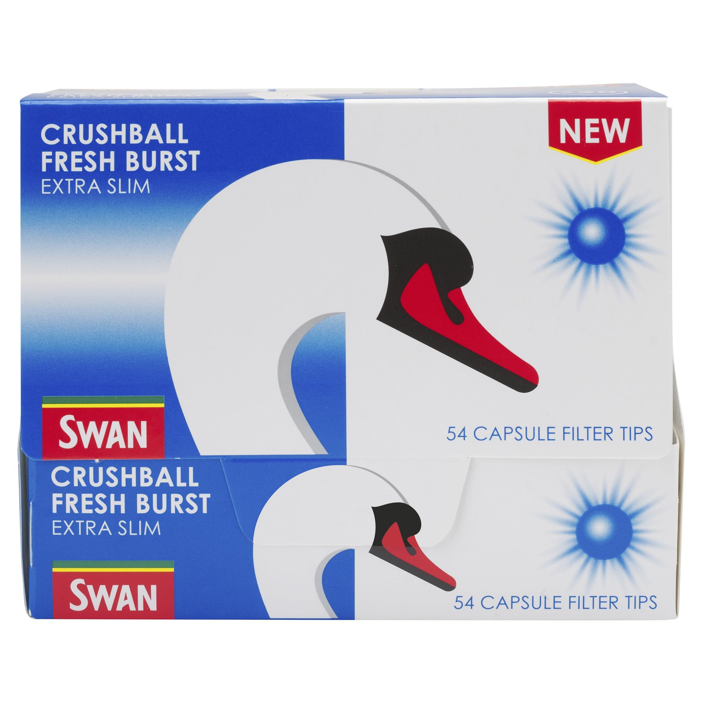 Swan Swan Extra Slim Filter Tips Fresh Burst (Peppermint) Crushball (20 Packs) 1080 Tips