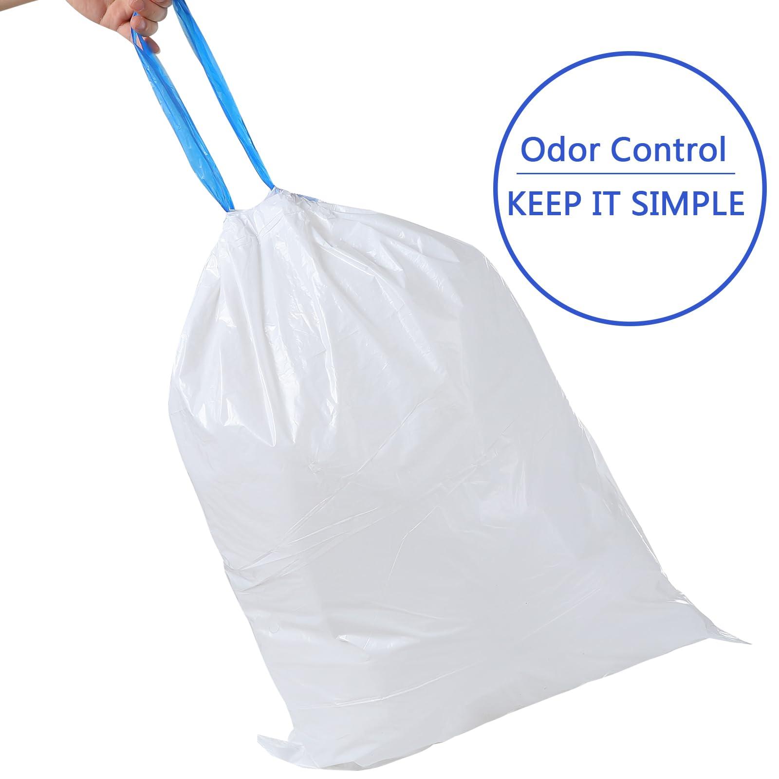 Yhywcy 13 Gallon Tall Kitchen Drawstring Trash Bags - 1 MIL Super Thicker No Ripping Garbage Bags Unscented for Restaurant, Office 13 Gallon Large Trash Cans (60count)