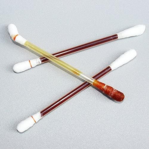 QWKIT 100pcs Disposable Iodine Swab Cotton Swab Medical Iodine Cotton Stick Clean Wounds Care for Outdoor Medical Supplies (Medical Iodine Swab)