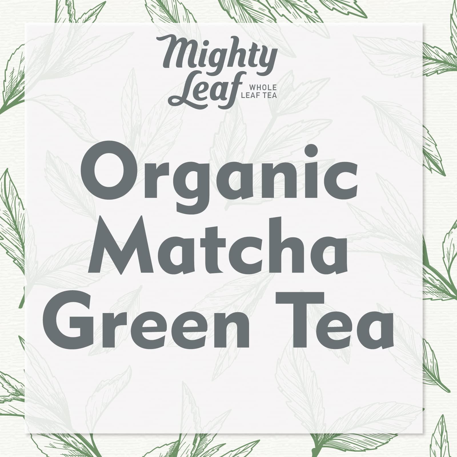 Mighty Leaf Mighty Leaf Organic Matcha Green Tea, Premium Japanese Powder, 1.5 oz Bag Each (Pack of 3)