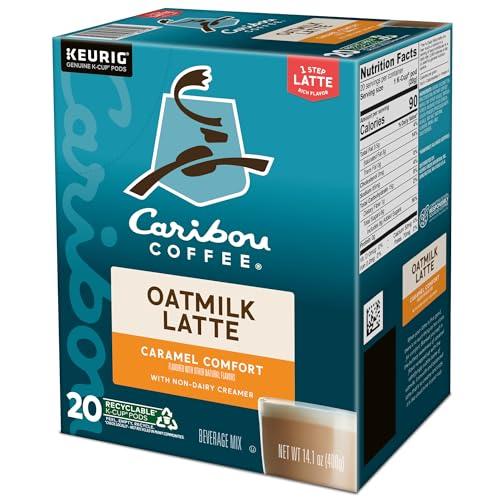 Caribou Coffee Caribou Coffee Caramel Comfort Oatmilk Latte, One Step Latte Single Serve Keurig K-Cup Pods, 20-Count Box