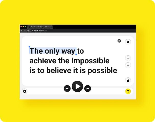 OrCam OrCam Read 3. The Ultimate Unique Solution. Handheld Reading Device. Smart Magnifier. Stationary Reader. Full AI Assistant Changes The Way of Text Interaction. Reading Anything and Anywhere