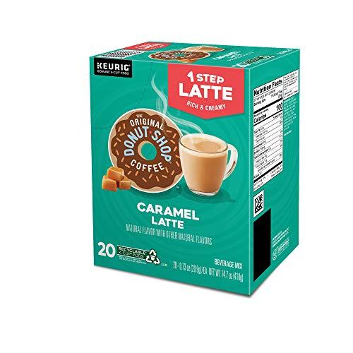The Original Donut Shop The Original Donut Shop Caramel Latte, Keurig Single Serve K Cup Pods, Flavored Coffee, Caramel Latte, 10 Count - Pack of 6