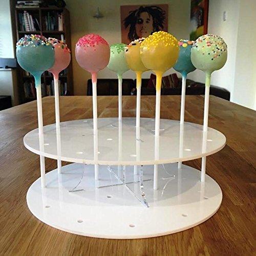 Super Cool Creations Cake Pop Stand Round by Super Cool Creation, White - Standard