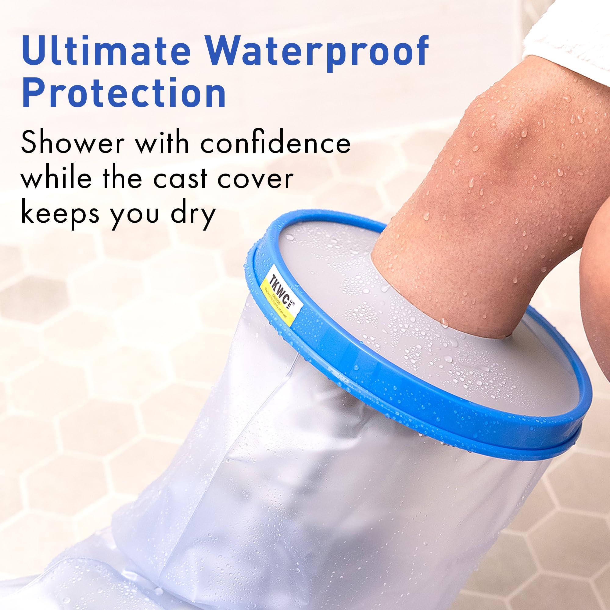 TKWC INC TKWC INC Extra Wide/Oversized Waterproof Leg Cast Cover For Larger Bandages, Casts & Boots - for Showering 5739 - Watertight Foot Protector