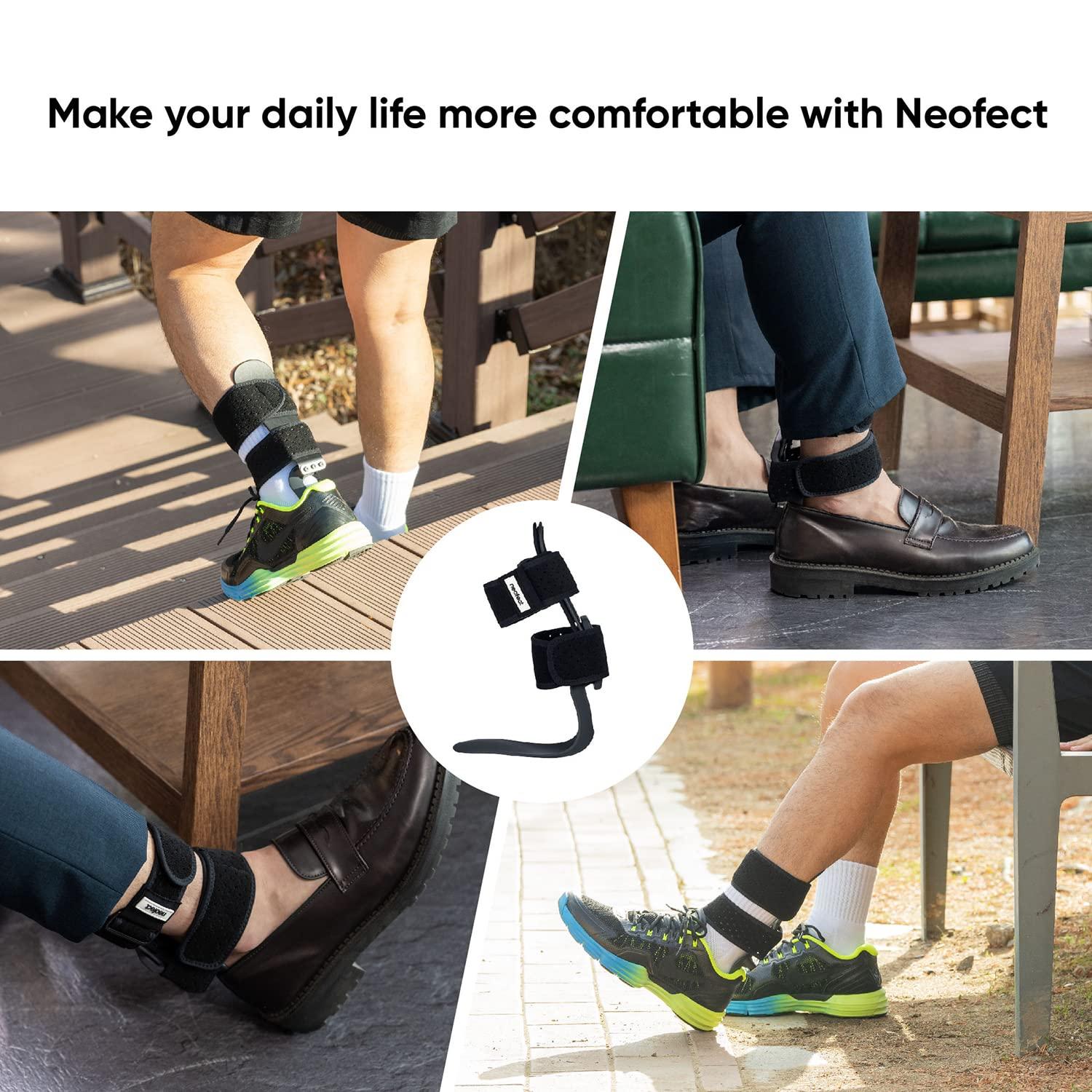 NEOFECT Neofect STEP Medium Left AFO Foot Drop Brace, Drop Foot Brace for Walking, Ankle and Foot Orthosis Support