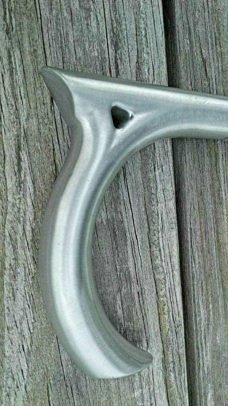 NineLife Basics Aluminum Tactical Walking Cane-Solid Steel The Remarkable V Handle Walking Working -Steampunk Cane by Nauticalmartus