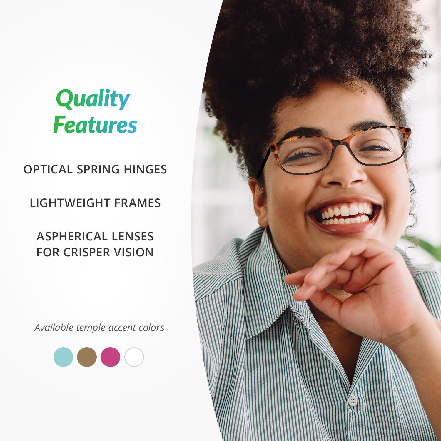 SAV Eyewear SAV VK Couture E9082 Reading Glasses For Women - Durable, Lightweight, Fashionable Readers