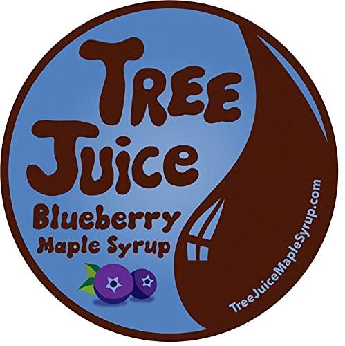Tree Juice Maple Syrup Tree Juice Blueberry Maple Syrup | 100% Pure Grade A Maple Syrup | All Natural, Non GMO, Vegan, Gluten Free, Vegetarian, Paleo | 12 Ounce Bottle