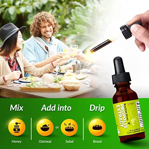 AFC AFC Japan Brazilian Green Propolis Extract – Highest Artepilin C (>2.8% or >28mg/ml) & Flavonoids (>17mg/ml), Premium Quality, for Immune Booster, Tincture, Concentrated Liquid