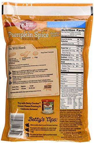 Betty Crocker Betty Crocker, Pumpkin Spice Cookie Mix, 17.5oz Pouch (Pack of 4)