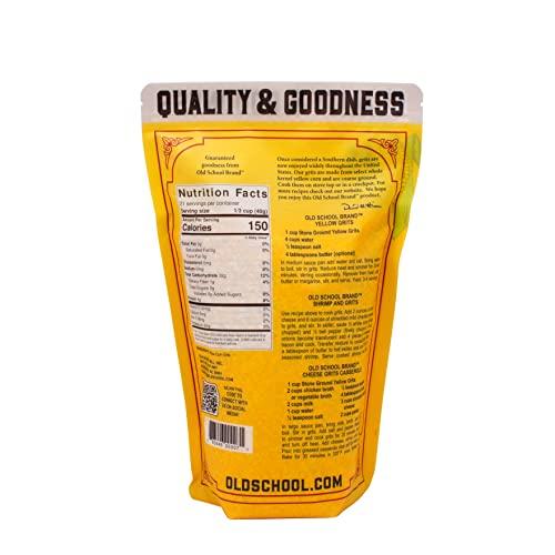 Old School Brand Old School Brand Stone Ground Yellow Grits - 30 Ounce Bag