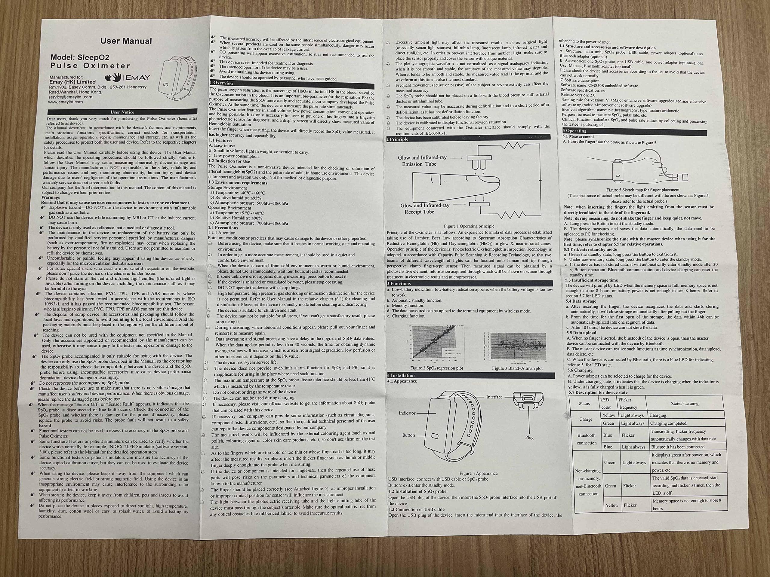 EMAY SleepO2 Wrist Recording Pulse Oximeter by EMAY | Continuous Pulse Oximeter to Record Blood Oxygen Saturation and Pulse Rate Overnight | Export Sleep Report & Raw Data