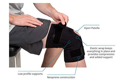 FitPro FitPro Adjustable Patella Stablizing Knee Brace, X-Large, Amazon Exclusive Brand, Black