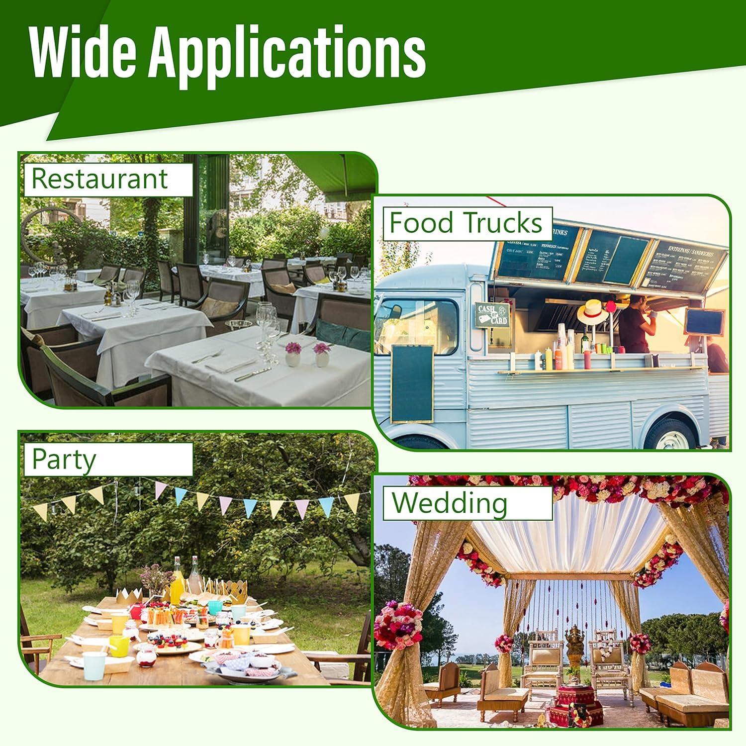 SIMOND STORE SIMOND STORE 9\"x9\" Food Container - 100 Pcs Disposable Food Containers - Biodegradable Clam Shell Food Containers - Clamshell Take Out Containers - Food Storage Container - Recyclable Food Containers