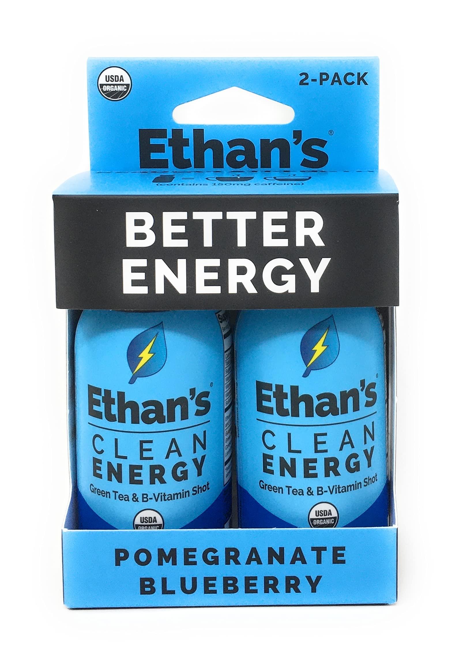Ethan's ETHANS Pomegranate Blueberry Energy Shot Duo, 2 FZ