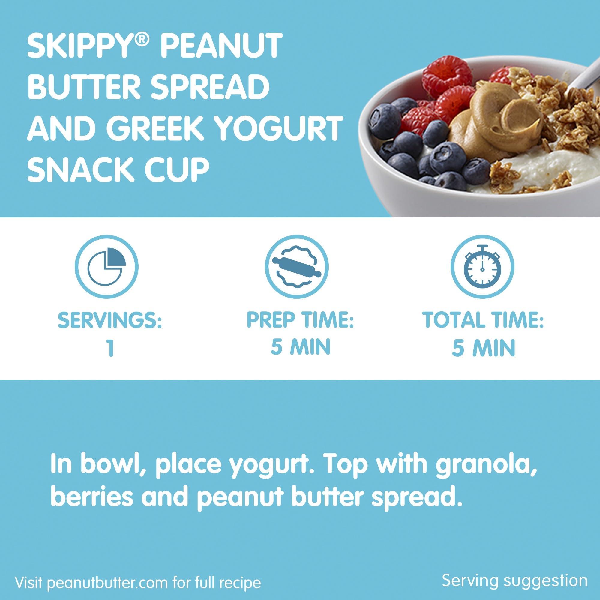 SKIPPY SKIPPY Reduced Fat Creamy Peanut Butter Spread, 16.3 Ounce (Pack of 12)