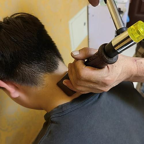 NICHOY NICHOY Massage Hammer Reset Aquipment,Chiropractic Adjustment Tools Hammer and Chisel,Wedge Massager Wooden Tool Deep Tissue Therapy, Tok Sen Tools(G)