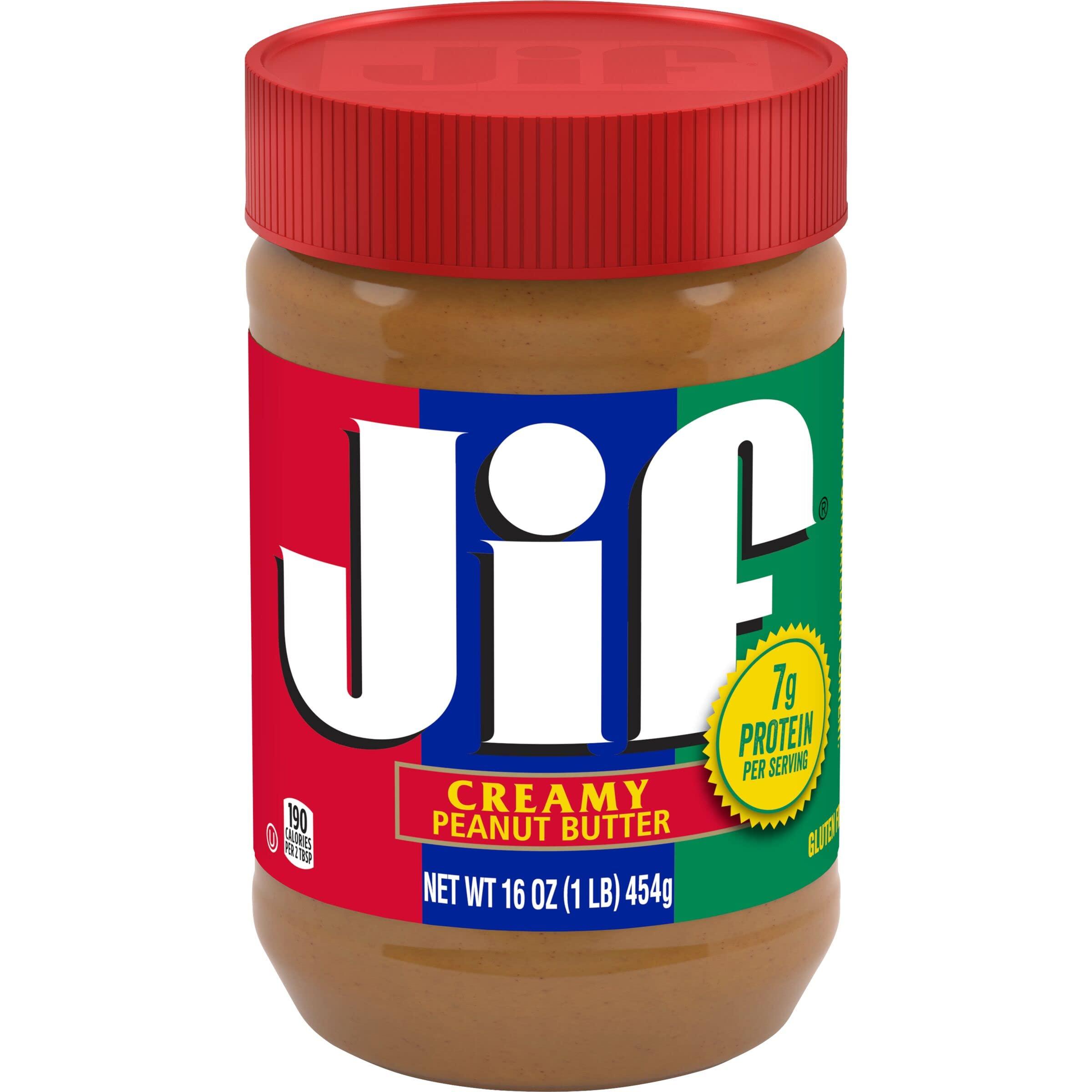 Jif Jif Creamy Peanut Butter, 16 Ounces (Pack of 6)