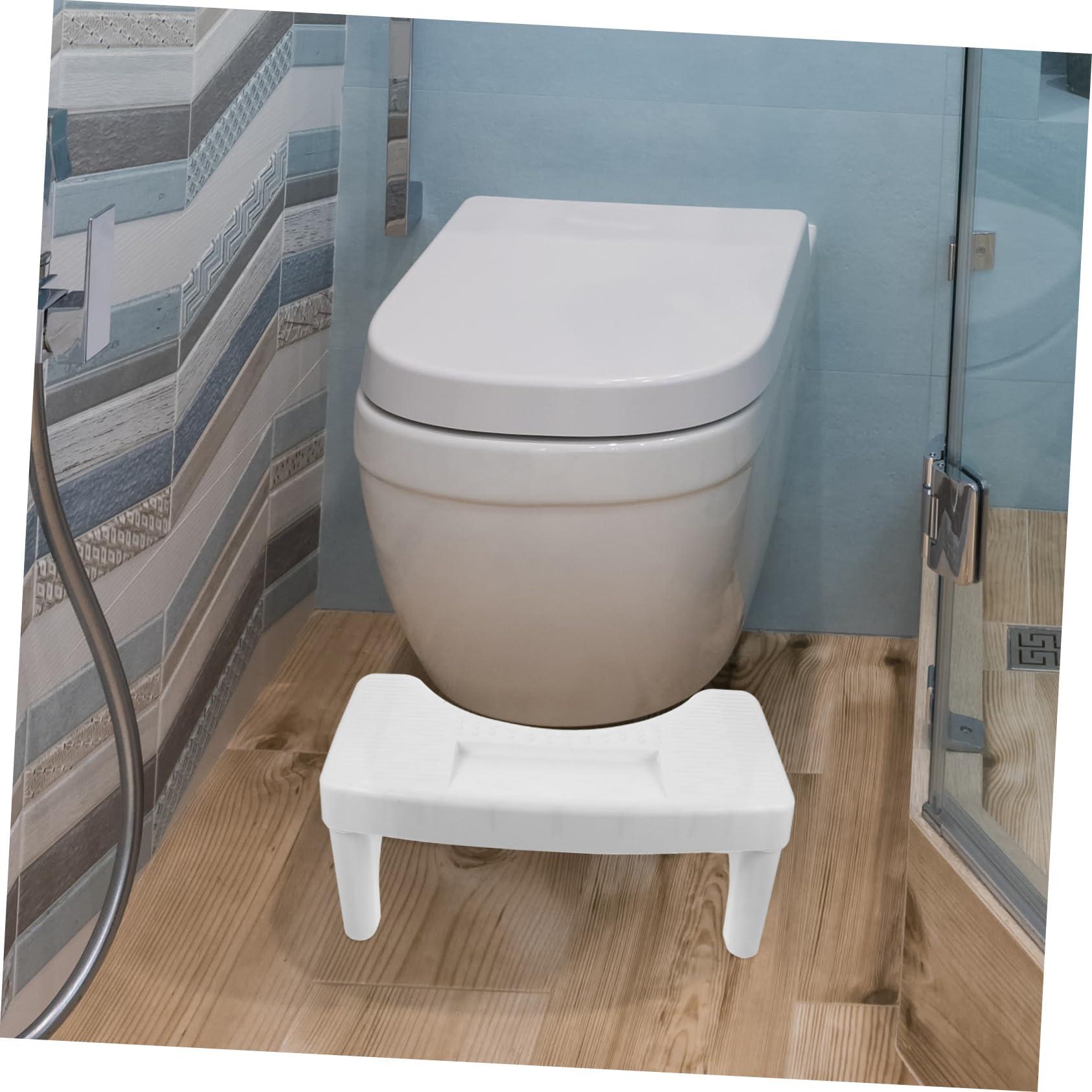 MAGICLULU MAGICLULU Bathroom Stool Anti-Slip Feature Toilet Footstool for Adults Compact Poop Stool for Toilet Easy to Carry