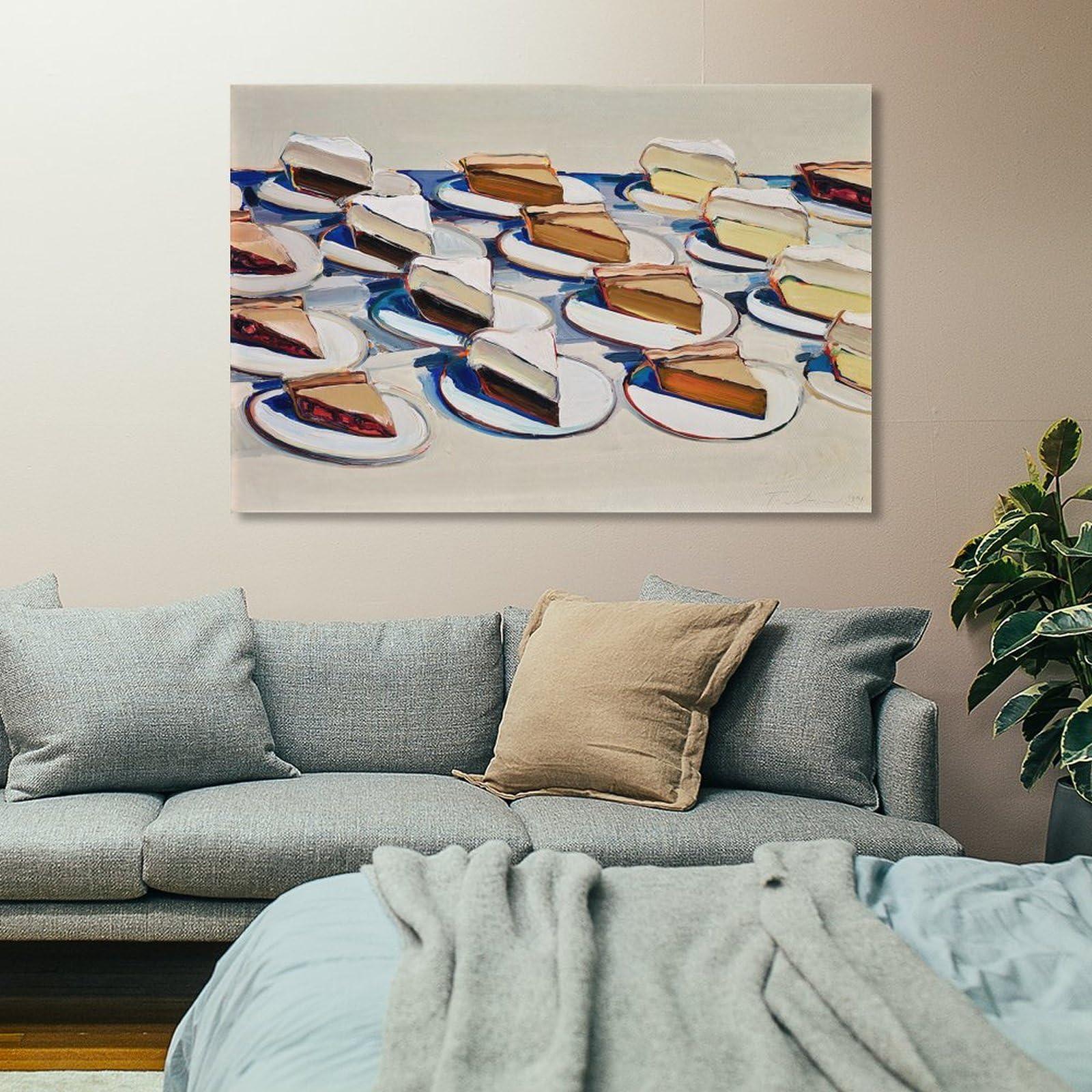 Generic Wayne Thiebaud Pies Pies Pies (2) Pop-Art Picture Print Wall Art Poster Painting Canvas Posters Artworks Gift Idea Room Aesthetic 08x12inch(20x30cm)