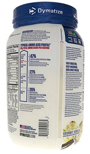 Dymatize Dymatize Elite 100% Whey Protein Gourmet Vanilla - 2 lbs