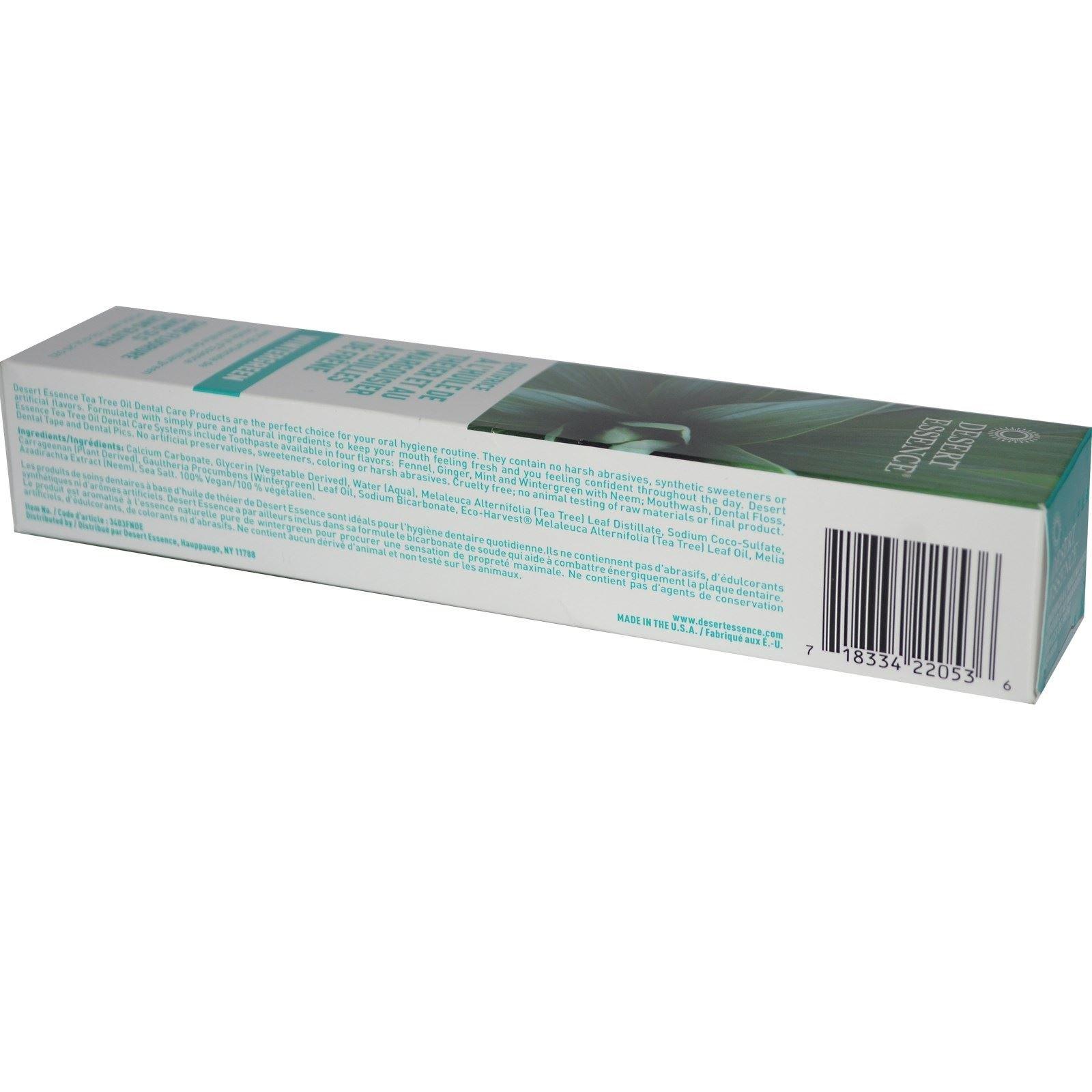 Desert Essence Desert Essence Tea Tree Oil Toothpaste w/ Neem, 7- Ounce