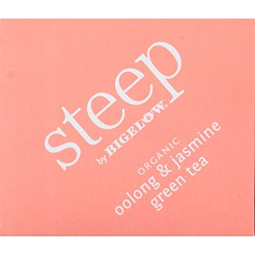 Bigelow steep by Bigelow Organic Oolong with Jasmine Green Tea, Caffeinated, 20 Count (Pack of 6), 120 Total Tea Bags