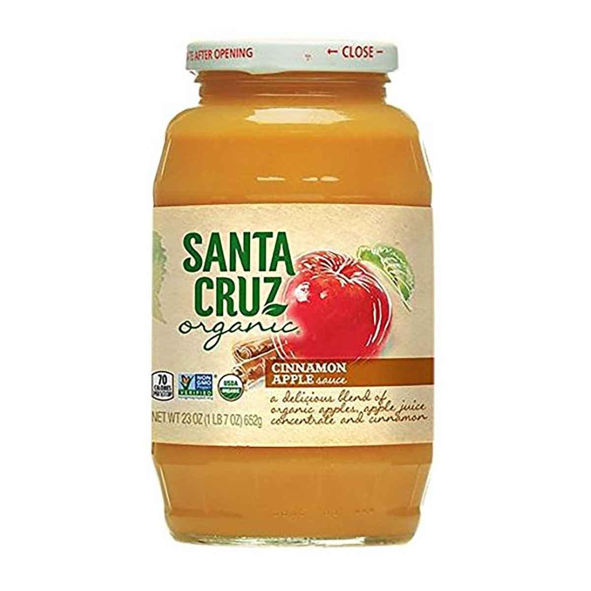 SANTA CRUZ Santa Cruz Organic Apple Sauce - Cinnamon - Case of 12 - 23 oz.