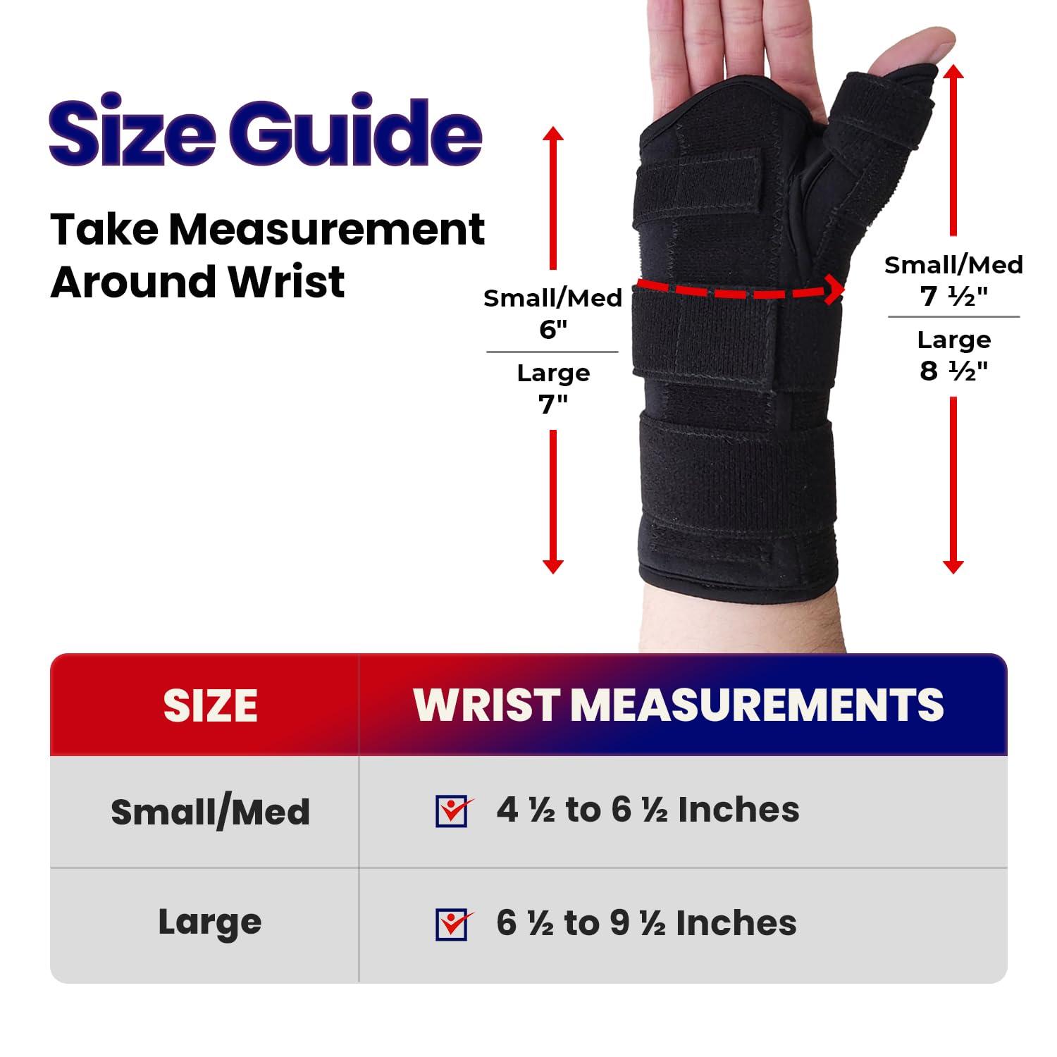 ARMSTRONG AMERIKA ARMSTRONG AMERIKA Thumb Spica Splint (Right Small) + Thumb Splint (Fits All) Bundle