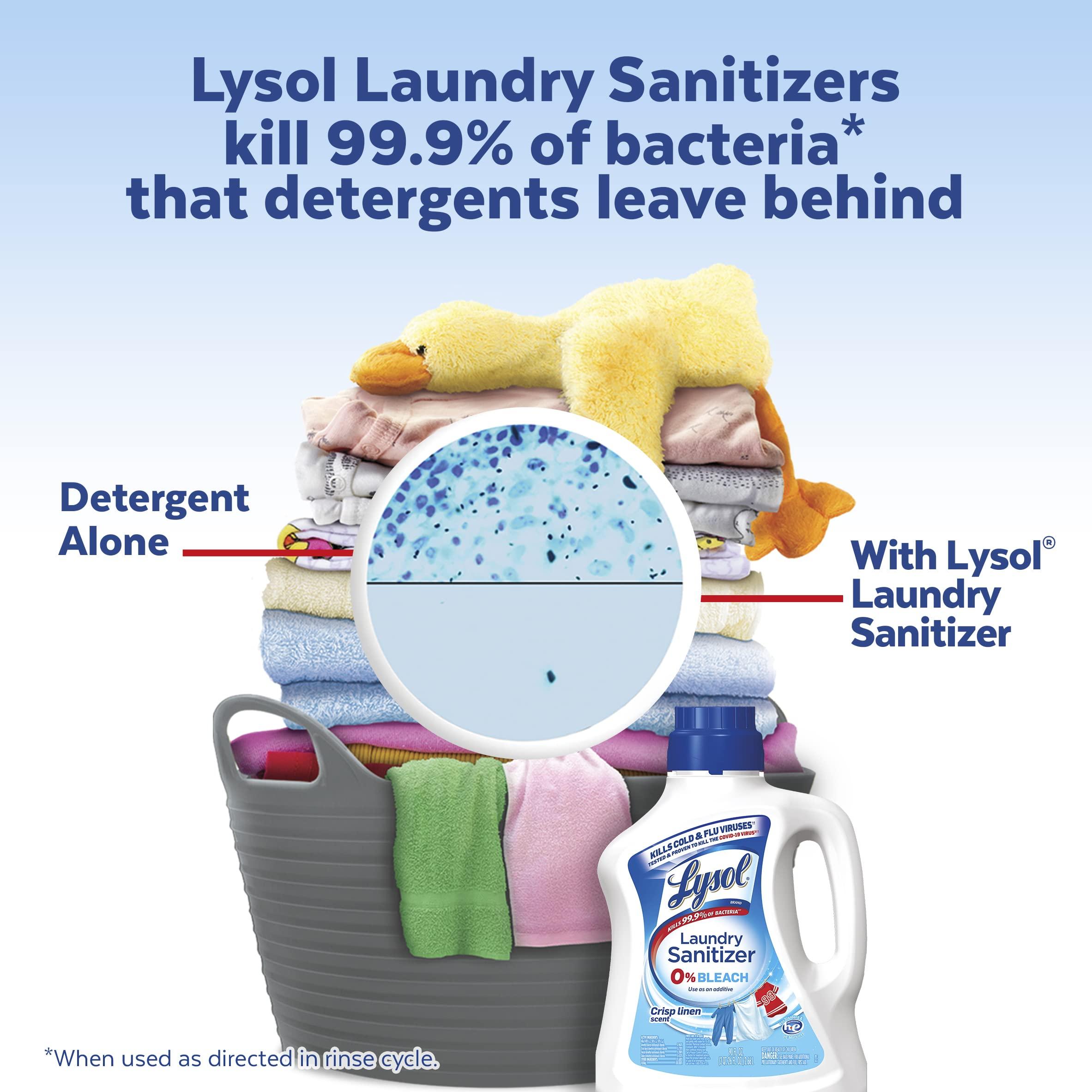 Lysol Lysol 4x80ct Canisters + 2x19oz Crisp Linen Total Disinfection Regime Bundle