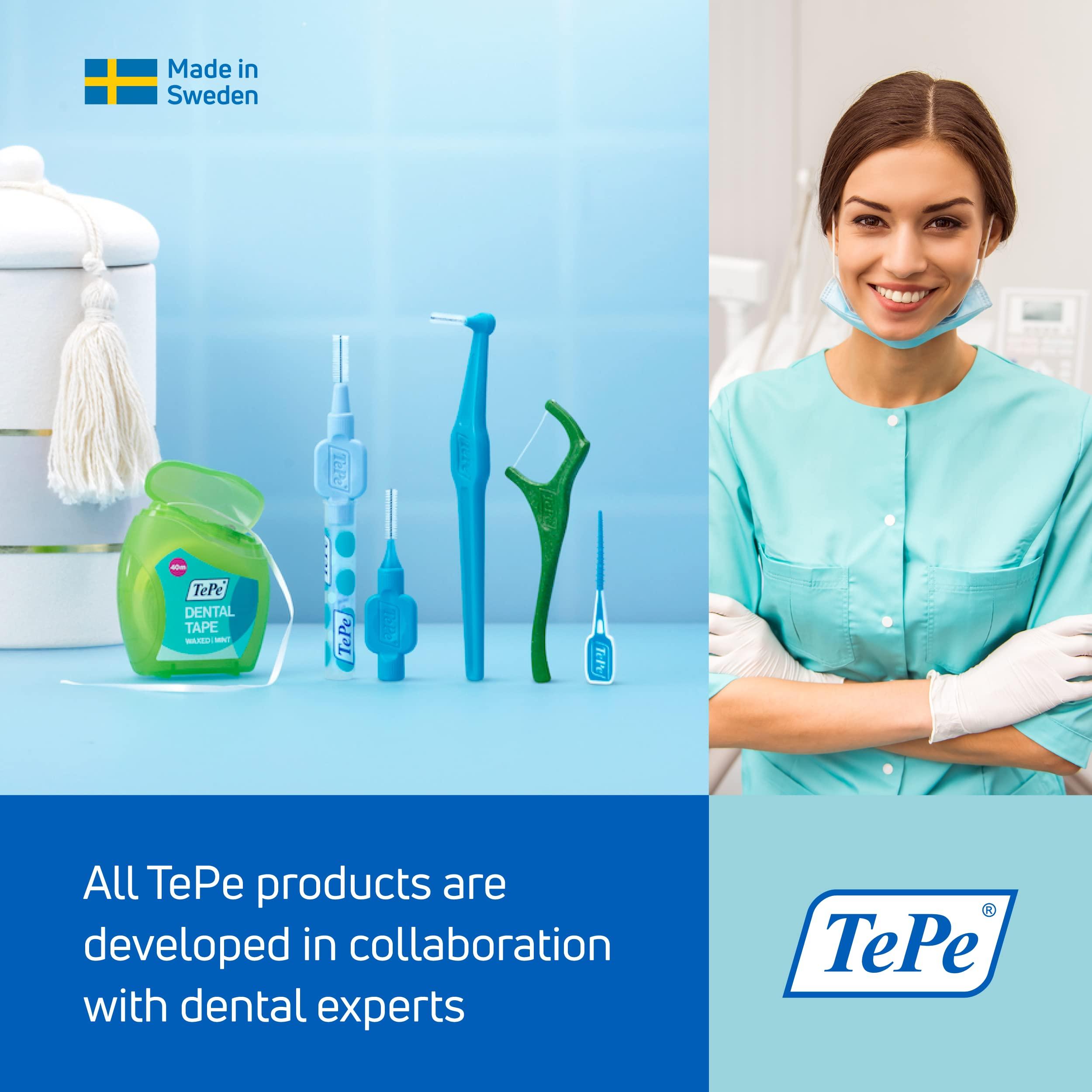 TEPE TEPE Supreme Toothbrush, Soft Bristle Toothbrush, Tapered Brush Head for Sensitive Teeth and Gum Care, Adult, 3 Pack