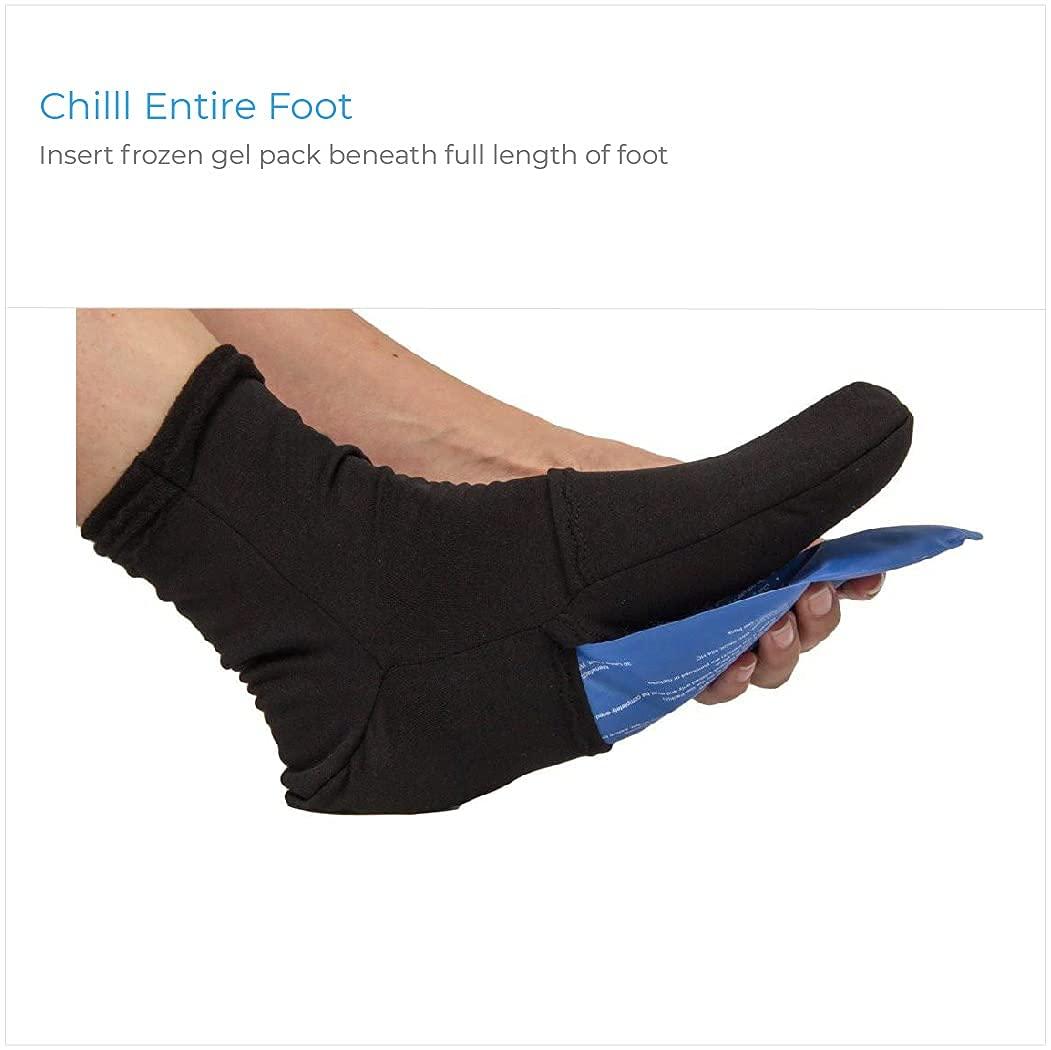NatraCure NatraCure Cold Therapy Socks and Extra Gel Packs Bundle - Size: L/XL
