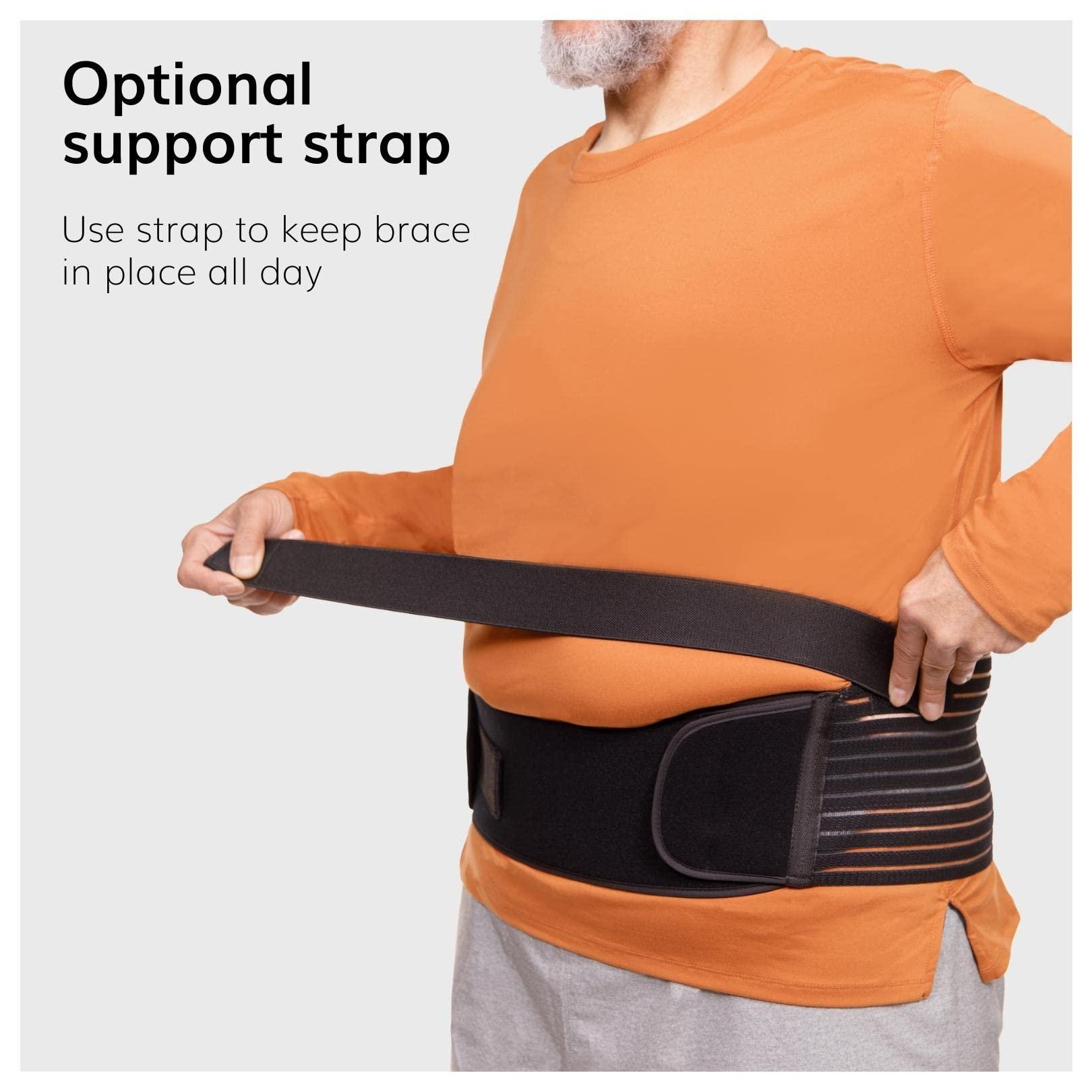 BraceAbility BraceAbility Obesity Belt Stomach Holder - Plus Size Men and Women\'s Big Belly Support Band Girdle for Hanging Stomach, Pendulous Abdominal Support, Lower Tummy Fat Lifter Pannus Sling (Large)