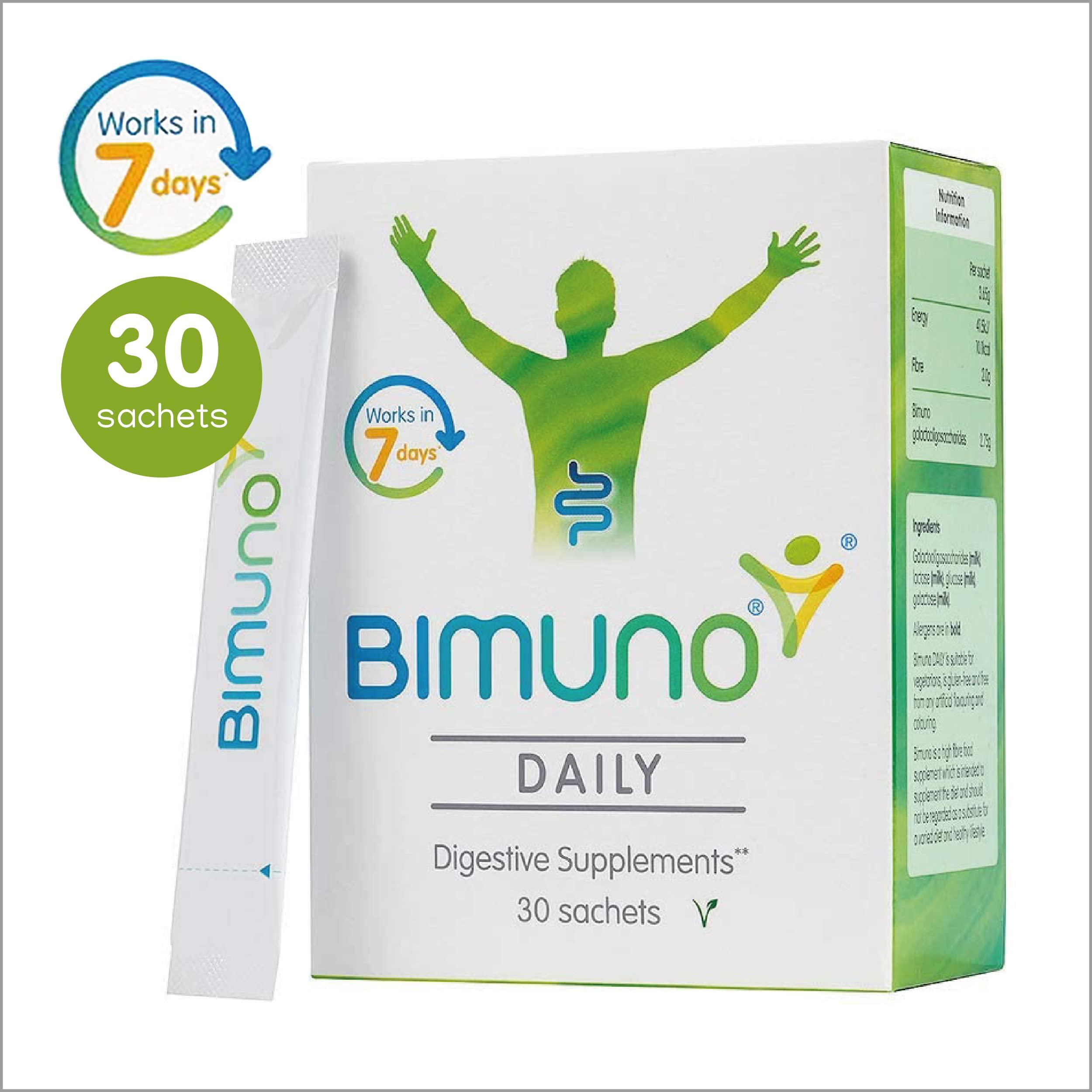 BIMUNO BIMUNO Original | Daily Gut Health Prebiotic | High Fiber Supplements, Vegetarian, Halal | 3 Pack (90 Sticks)